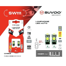 COPPIA LAMPADE T10 LED 5SMD...